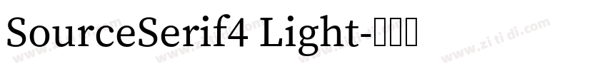 SourceSerif4 Light字体转换